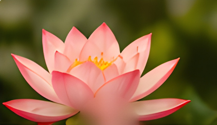 A pink lotus flower in bloom